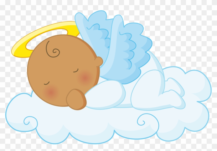 Angel Clipart, First Holy Communion, Baby Shower Gender - Sleeping Baby Angel Clipart #1414223