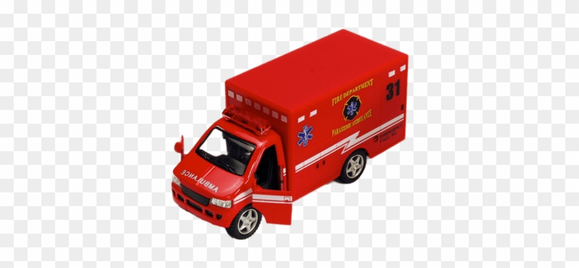 Red Ambulance Toy - Kinsmart Fire #1414236