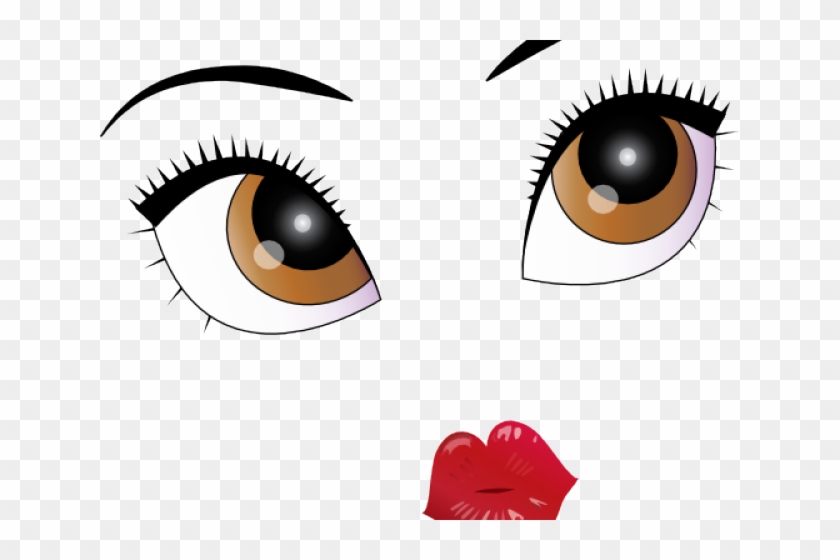 Kissing Clipart Eyelash - Emoticon #1414250
