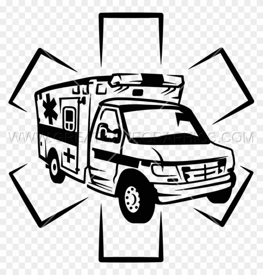 Picture Ambulance Clipart Black And White - Ambulance Clipart Black And White #1414258