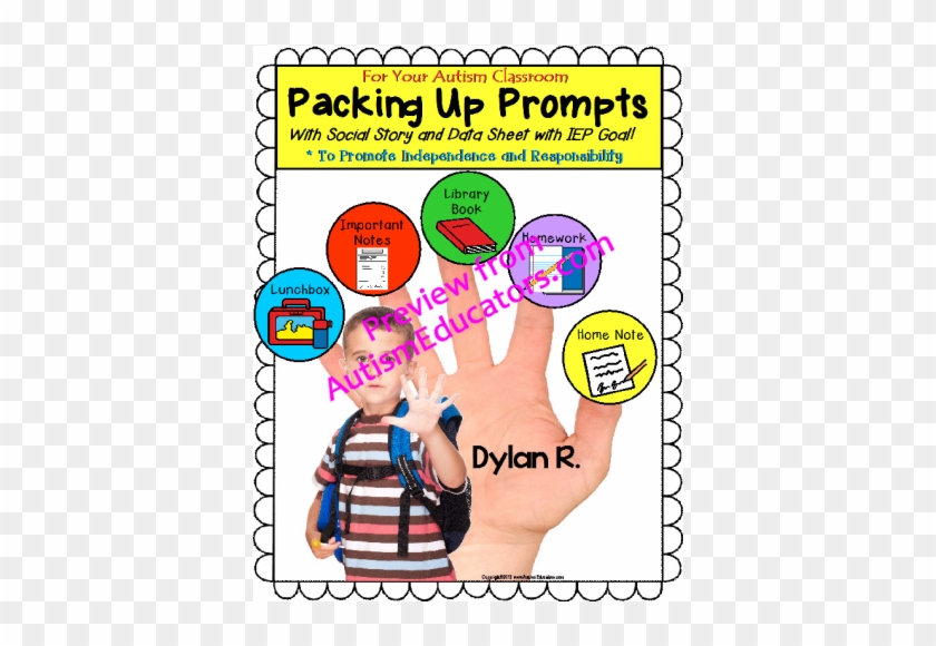 Clip Art Royalty Free Library Autism Packing Up Prompts - Social Story For Packing Up #1414292