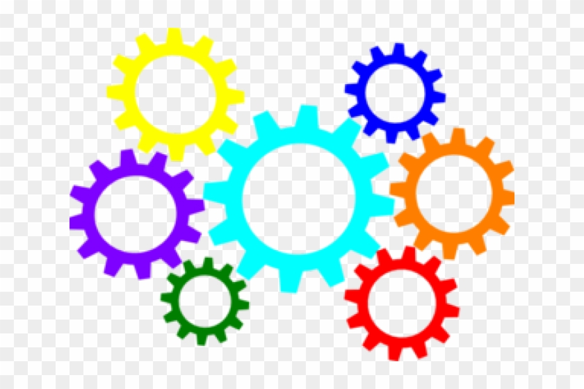 Gears Clipart Blue - Gears Clipart #1414326