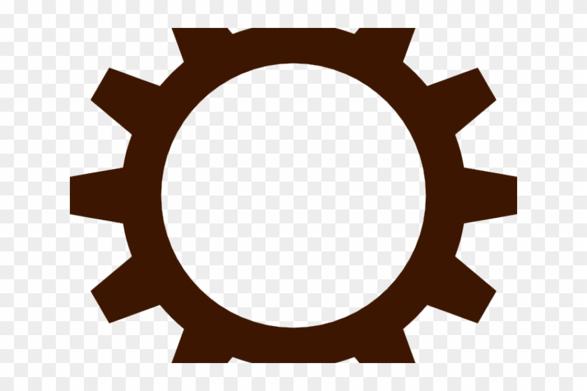 Gears Clipart Engine Gear - Orange Gear Png #1414333