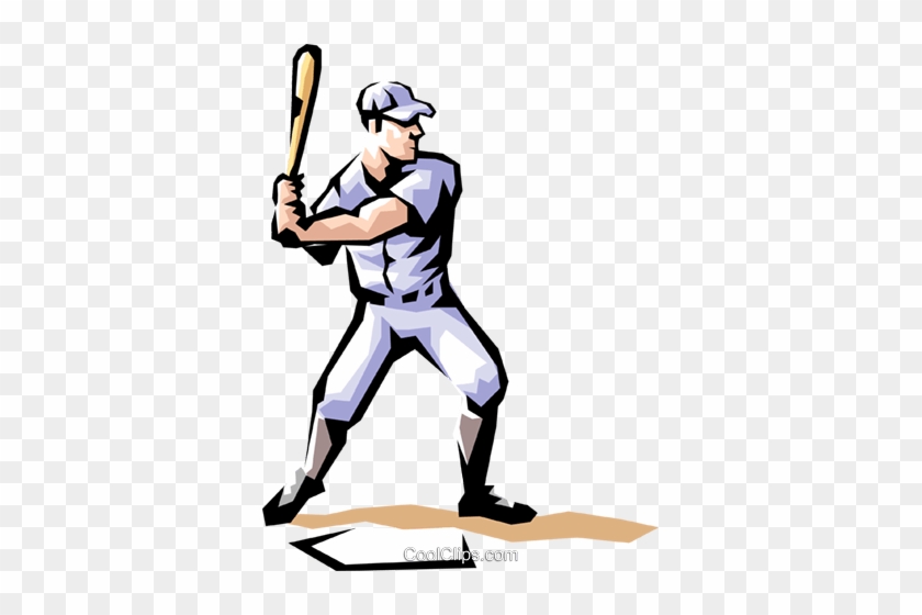 Baseball Player Royalty Free Vector Clip Art Illustration - Coloring Book #1414355