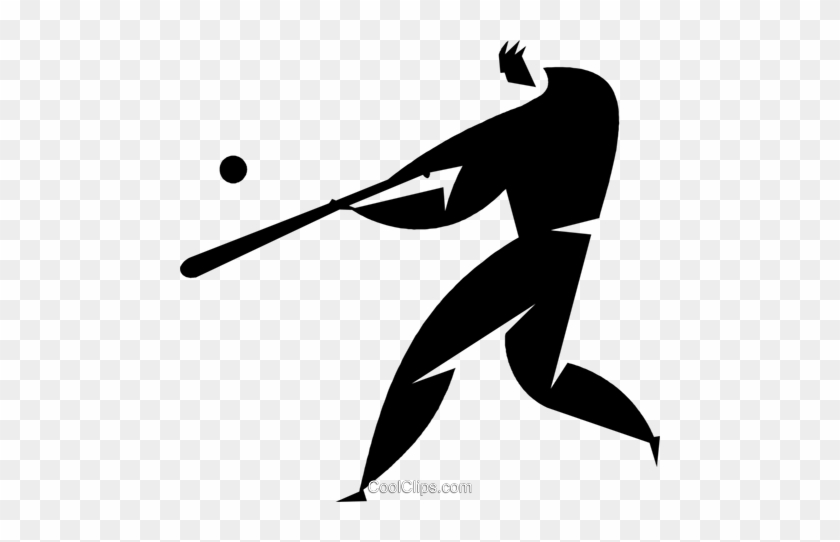 Baseball Player At Bat Royalty Free Vector Clip Art - Illustration #1414362