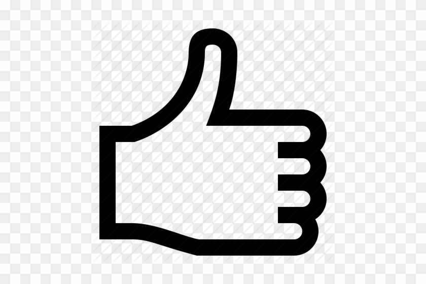 Download Thumbs Up Outline Clipart Thumb Signal Clip - Thumbs Up Icon Outline #1414370
