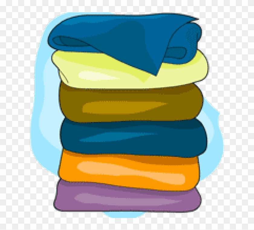 folded towel clipart