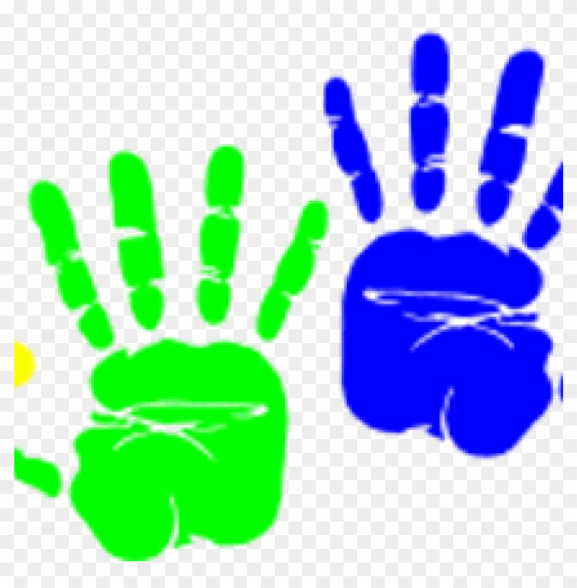 Handprint Clipart 19 Preschool Handprint Clip Art Black - Colorful Hand Prints Clipart #1414409