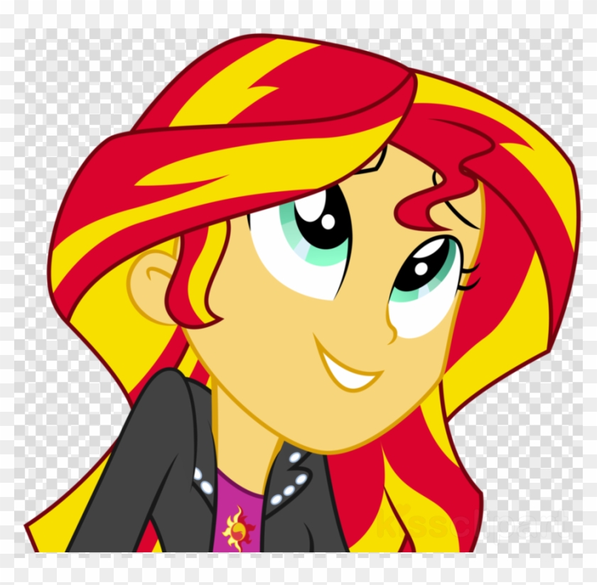 Sunset Shimmer Smiles Clipart Sunset Shimmer Pinkie - Sunset Shimmer Vector Rainbow Rocks #1414435