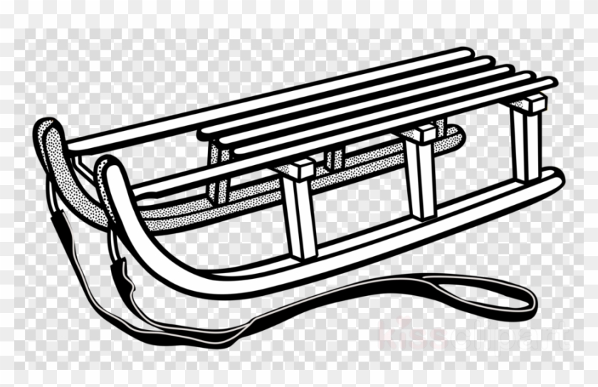 Schlitten Ausmalbild Clipart Sled Clip Art - Sled #1414453