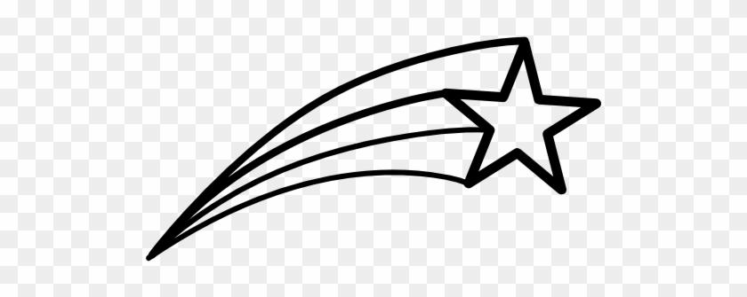 Drawn Shooting Star Svg - Shooting Stars Clipart Black And White #1414475