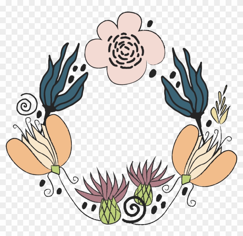 Hand Painted Color Garland Free Buckle Png - Color #1414564