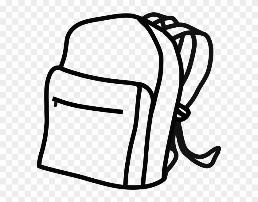 Clipart School Bag E69 - Bag Clipart Black And White #1414662