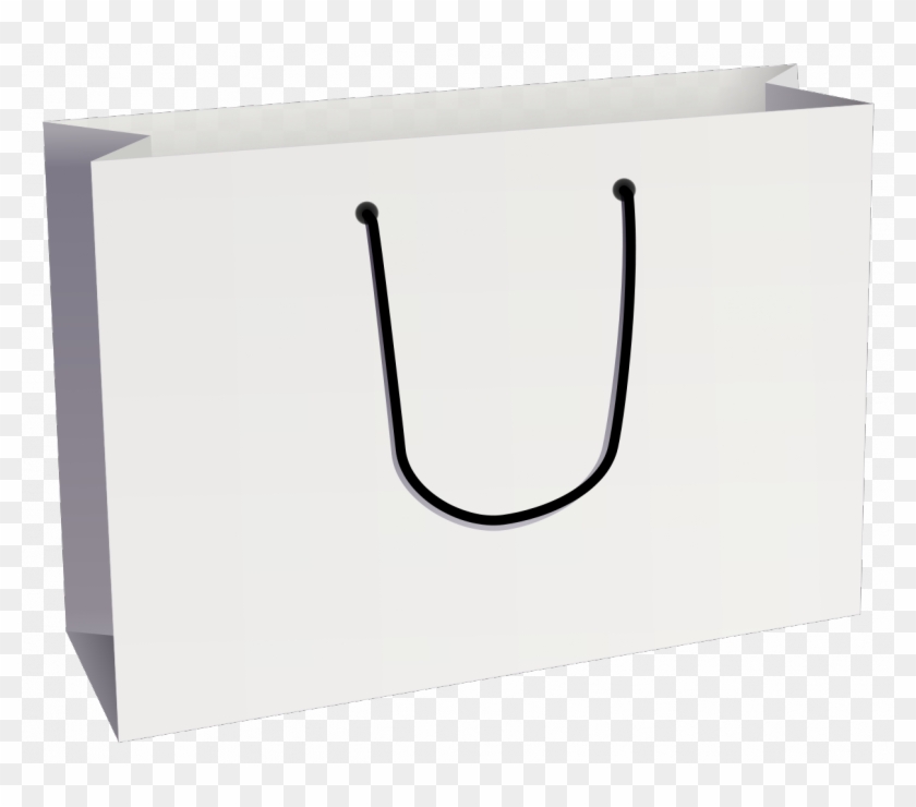 Free Download Plain White Shopping Bags Clipart Paper - Paper Shopping Bag Png #1414691
