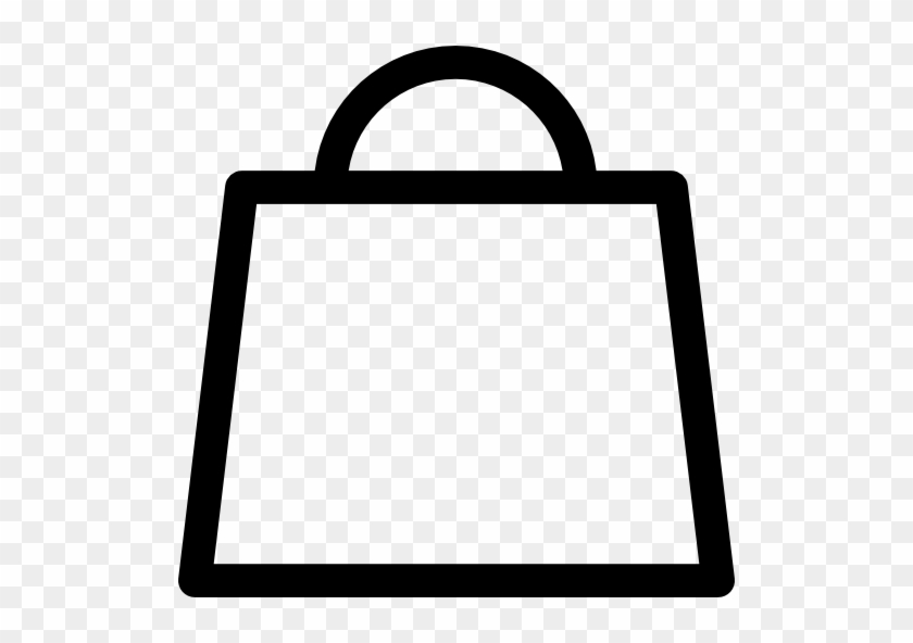 Shopping Bag Outline Clipart Shopping Bags & Trolleys - Outline Of A Shopping Bag #1414695