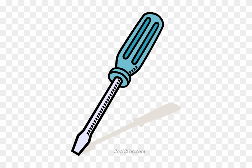 Screw Clipart Screw Driver Royalty Free Vector Clip - Flat Head Screwdriver Drawing #1414777