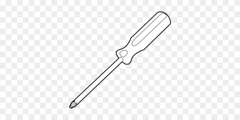 Screwdriver Drawing Nut Driver Screw Gun - Drawing Of Screw Driver #1414791