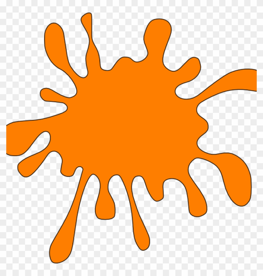 Orange Clipart Splash Orange Clip Art At Clker Vector - Orange Color Splash Clipart #1414810