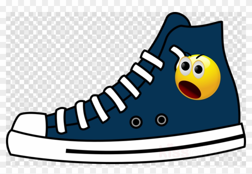 Converse Clip Art Clipart Converse Chuck Taylor All-stars - High Top Converse Shoe Clip Art #1414816