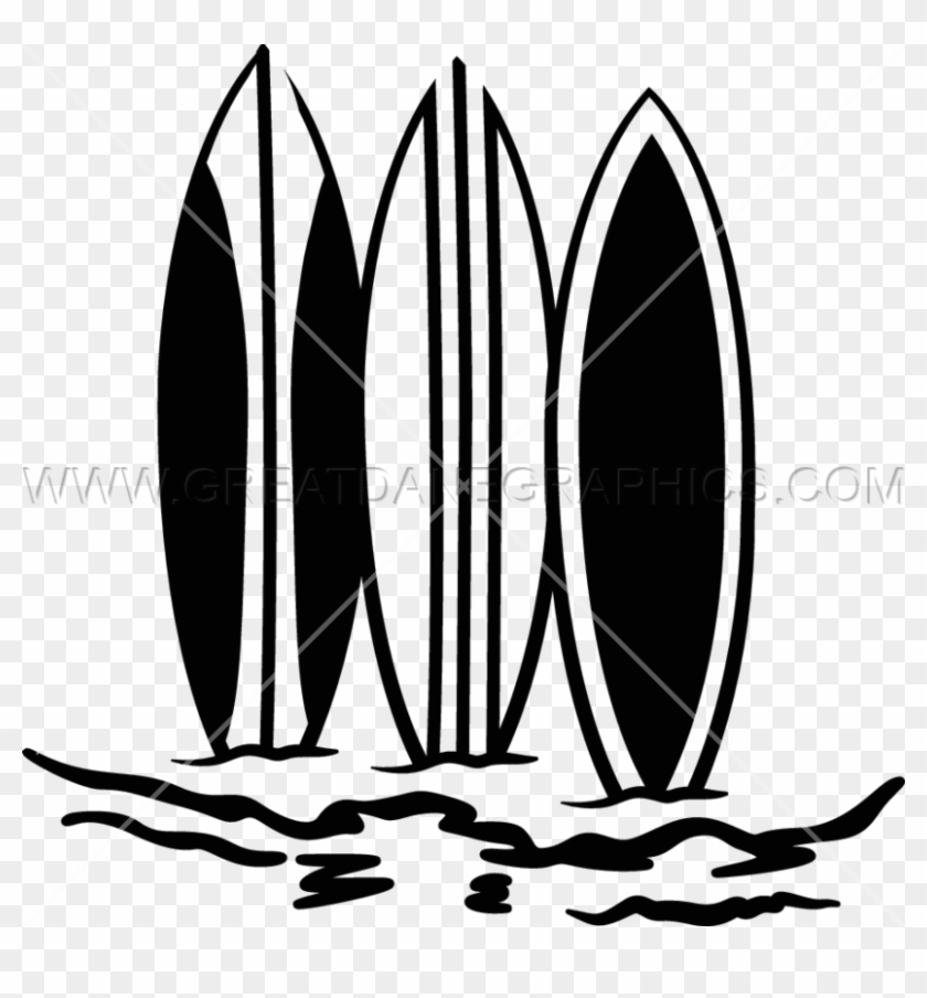 Download Surfboard Black And White Illustration Transparent - Surfboard Black And White Illustration Transparent #1414911