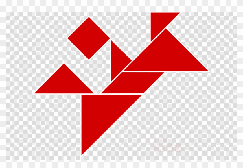 Tangram Clipart Tangram Wikimedia Commons Triangle - Wings Transparent Background #1414922
