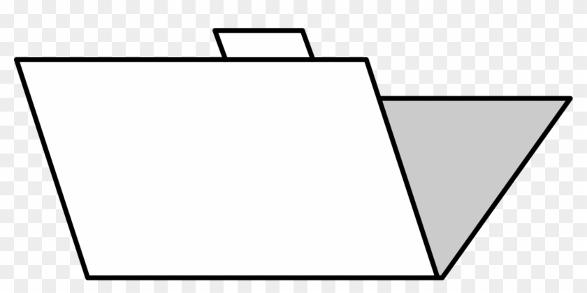 Paper Triangle Line Art - Clip Art #1414924