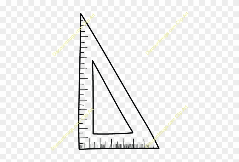 Triangle Clipart Triangle Ruler - Triangle Ruler Clip Art #1414934