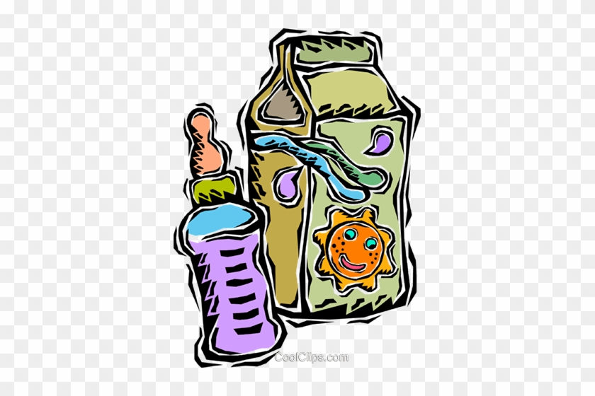 Baby Bottle With Juice Royalty Free Vector Clip Art - Baby Bottle With Juice Royalty Free Vector Clip Art #1415006