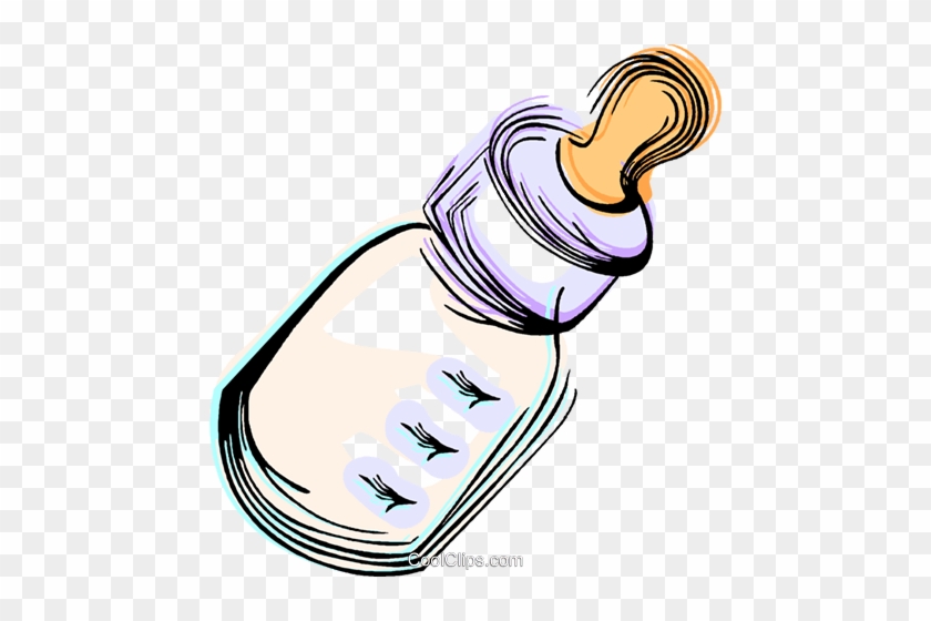 Baby Bottle Royalty Free Vector Clip Art Illustration - Babyflasche Clipart #1415007