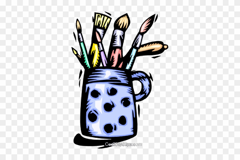 Art Supplies Royalty Free Vector Clip Art Illustration - Monthly Activities Clipart #1415078