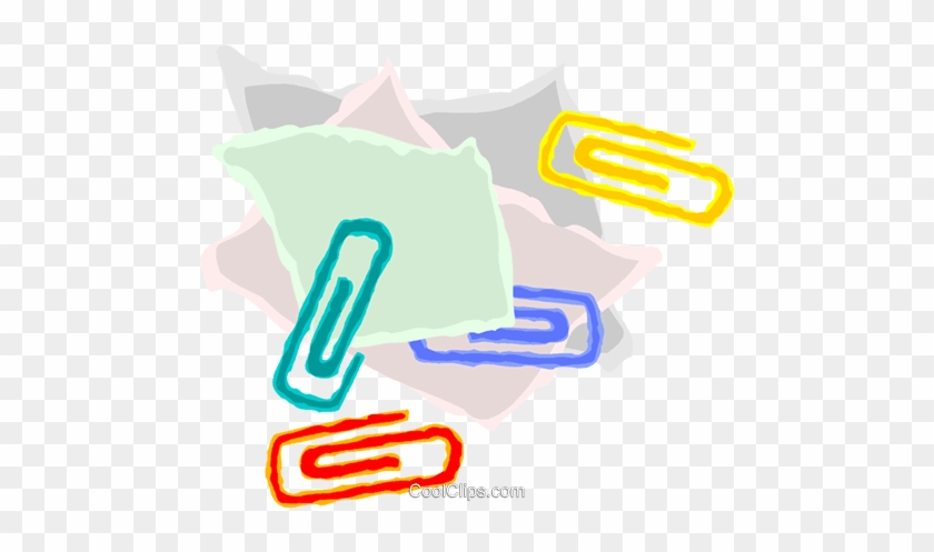 Paper And Paper Clips Royalty Free Vector Clip Art - Graphic Design #1415150