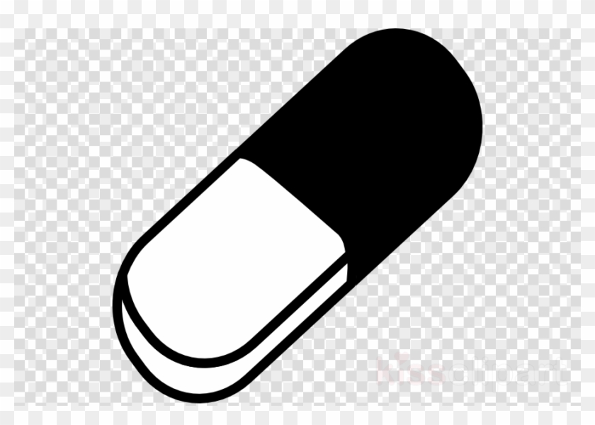 Capsule Clip Art Black And White Clipart Tablet Pharmaceutical - Fastway - Self Titled S/t - New Sealed Cd #1415385