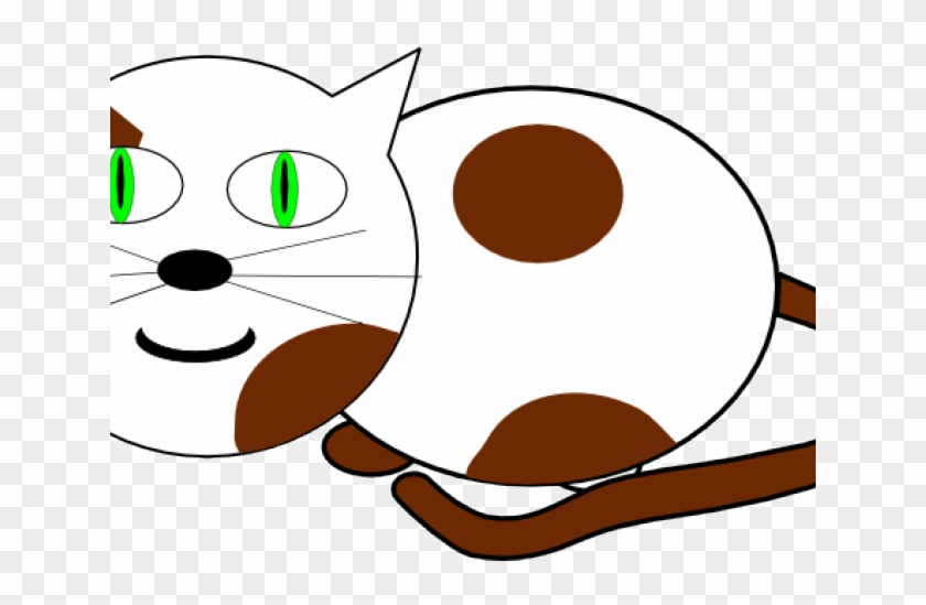 Kitten Clipart Cat Sat - Custom Brown And White Cat Shower Curtain #1415802