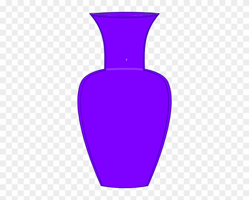 Purple Vase Clip Art At Clker - Cartoon Picture Of A Vase #1415808