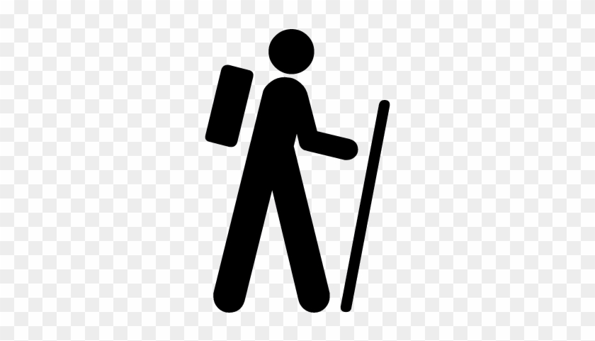 Hiking Vector - Pilgrimage Icon #1415944