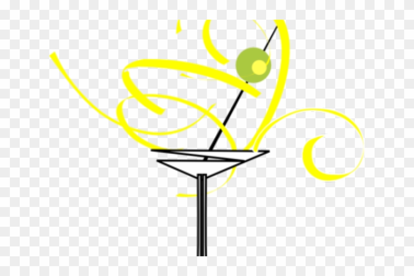 Martini Clipart Yellow - Cocktail Glass #1415947