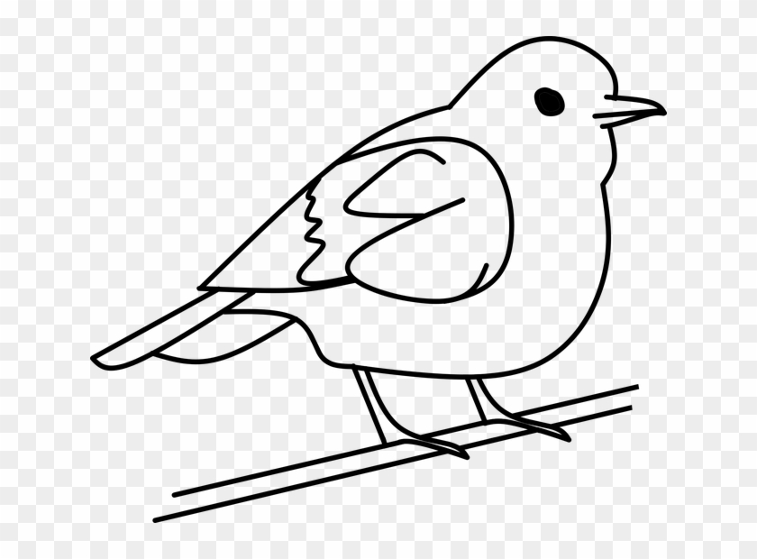 Free Image On Pixabay - Bird Black And White Clip Art #1415991