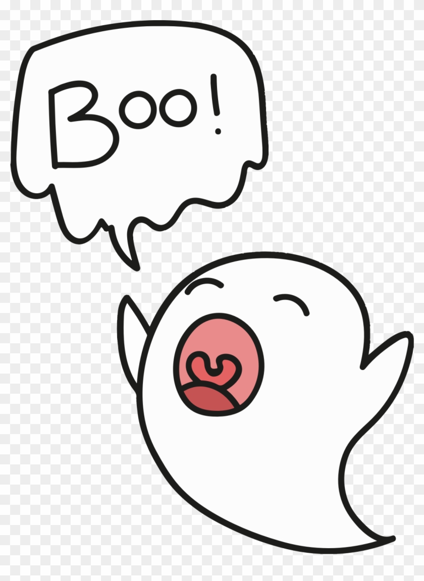 Big Image - Boo Ghost Clipart #1416013