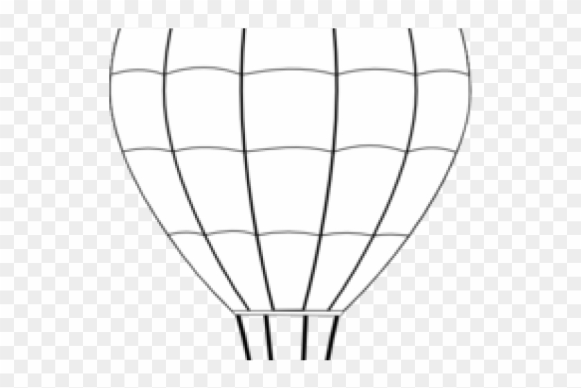 Hot Air Balloon Clipart Black And White - Portable Network Graphics #1416114