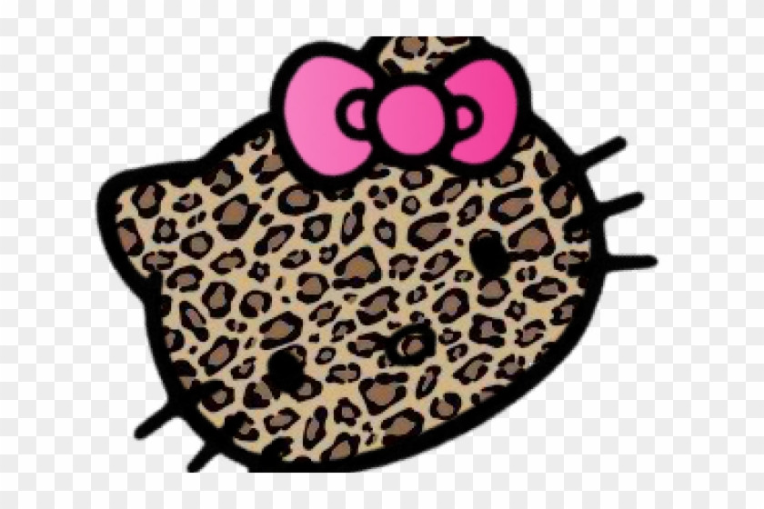 Leopard Clipart Pink Cheetah - Leopard Print Hello Kitty #1416151