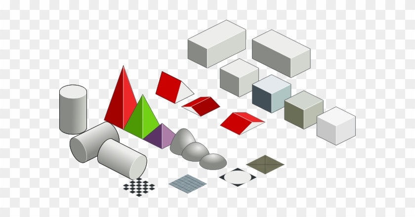 Set Of Basic Isometric Figures Clipart Png - Set Of Basic Isometric Figures Clipart Png #1416178