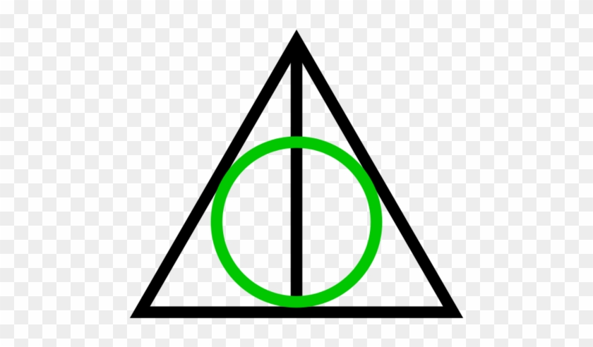Harry Potter Clipart Fandom - Simbolo Triangulo Com Circulo Dentro #1416413