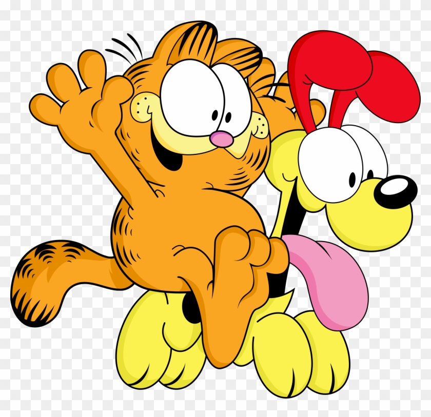 The Strip's Focus Is Mostly On The Interactions Among - Garfield And Odie Playing #1416476