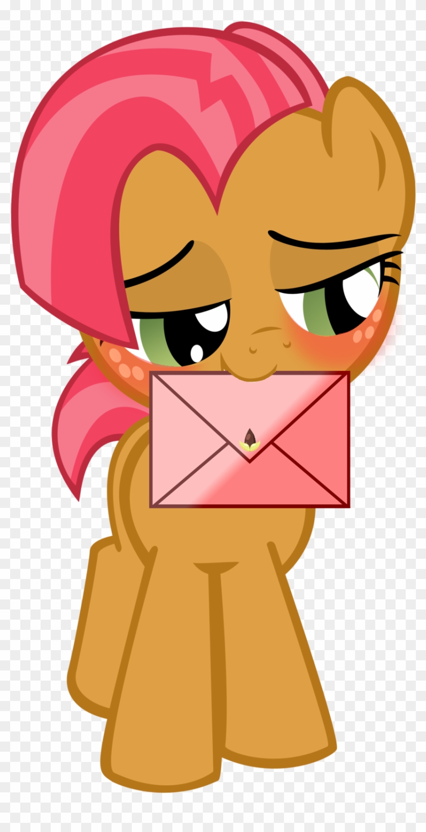 Purezparity, Babs Seed, Blushing, Crush, Earth Pony, - Apple Bloom And Babs Seed Kiss #1416492