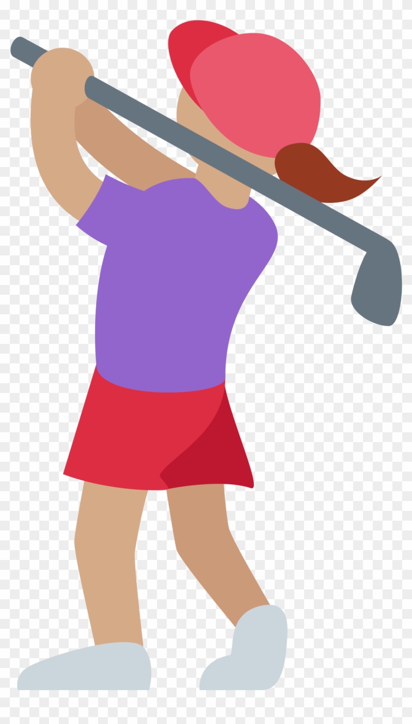 Open - Woman Golfing Emoji #1416523