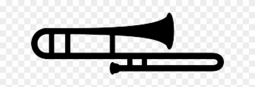 Trombone Clipart Svg - Trombone Silhouette Png #1416529