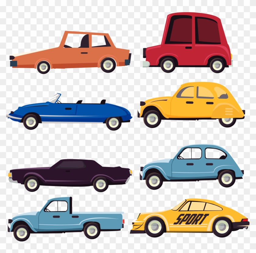 Car Flat Design Icon - Desenhos De Coleção De Carros #1416650