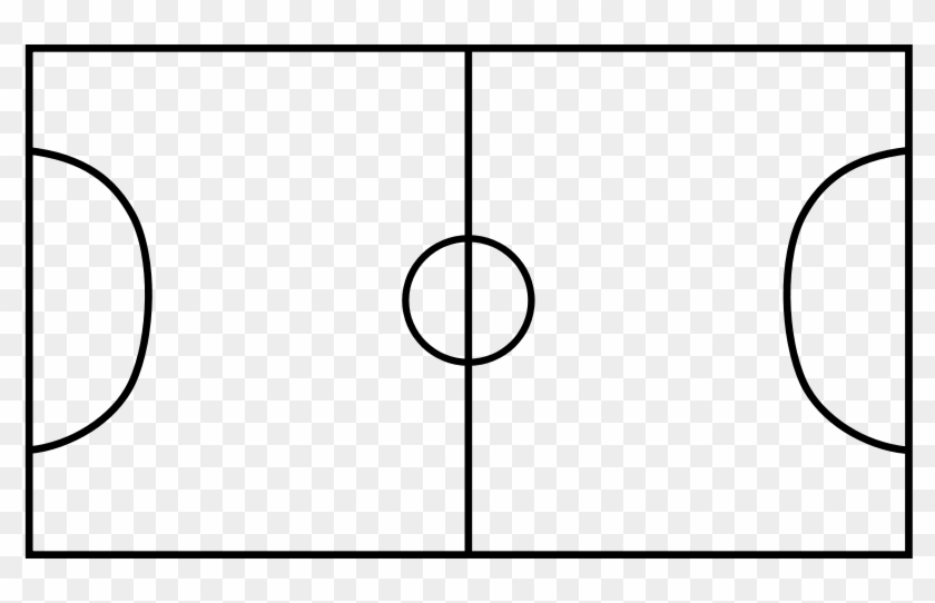 Svg Royalty Free Download Panda Free Images Soccerfieldclipart - Football Pitch Black And White #1416731