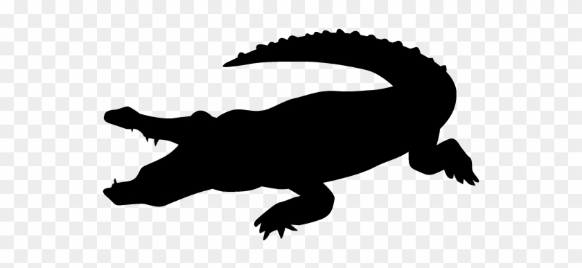 Crocodile Silhouette Clip Art #1416738