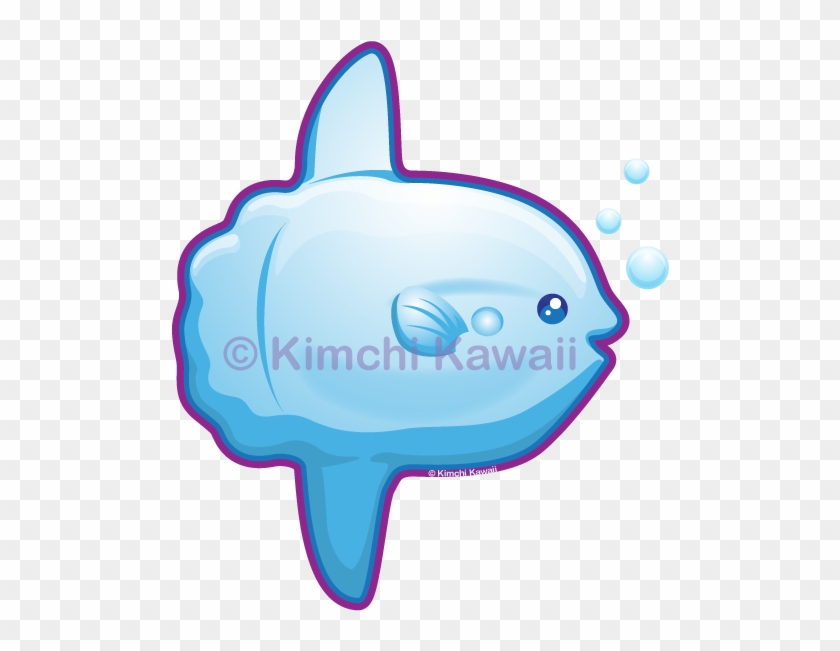 Sunfish Drawing Clipart Black And White Download - Sunfish Cute #1416795